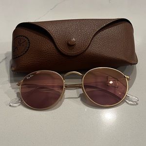 Ray-Ban Women’s Round Flat Lenses Copper